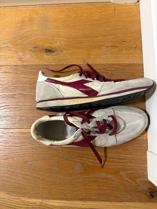 Bambas Diadora Vintage 1982 Blancas y Granate
