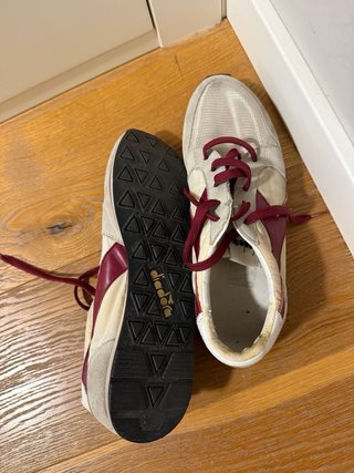 Bambas Diadora Vintage 1982 Blancas y Granate