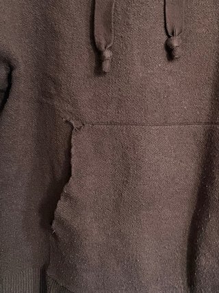 Sudadera con capucha burdeos