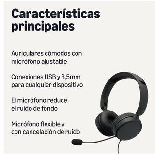 Auriculares Amazon Basics Negro Plegables