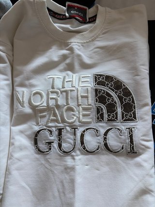 Sudadera Gucci The North Face Blanca y Negra