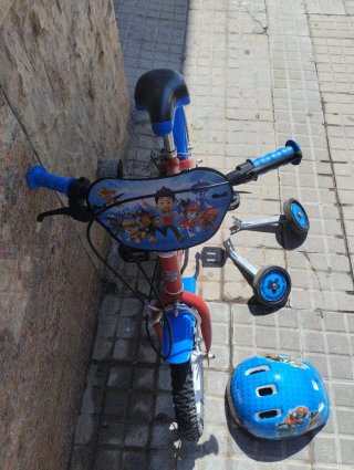 Bici Patrulla Canina + Ruedines + Casco