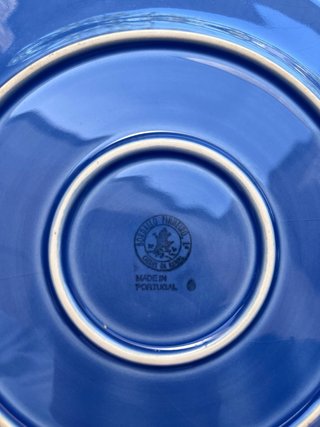 Plato llano Bordallo Pinheiro azul