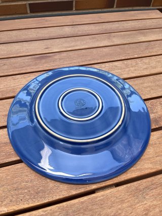 Plato llano Bordallo Pinheiro azul