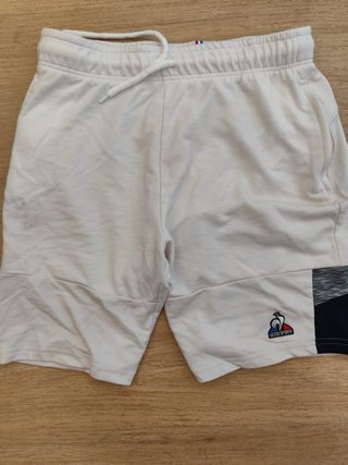 Le Coq Sportif Pantalones Cortos Blancos