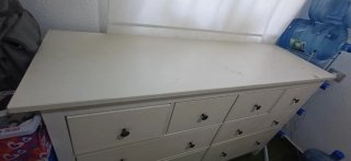 Cómoda HEMNES 8 cajones blanca IKEA