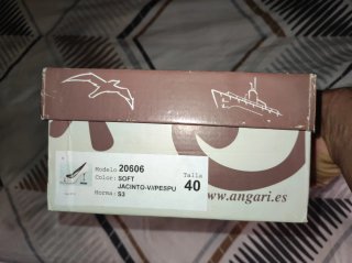 Zapatos de tacón Angari beige y marrón