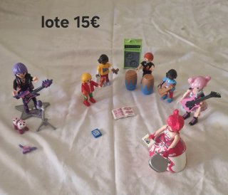 Lote Playmobil banda de rock 15€