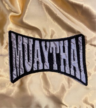 Pantalones Muay Thai Strike Azul/Dorado