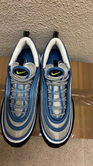 Nike Air Max 97 Talla 47 Azul/Plata puestas 1 vez