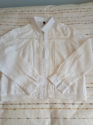 Blusa calada mujer blanca