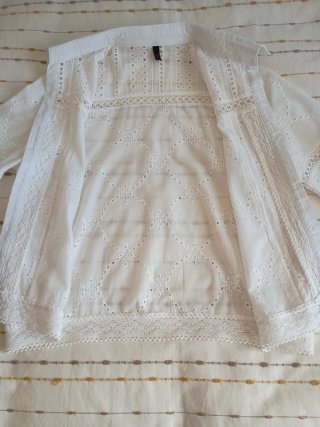 Blusa calada mujer blanca