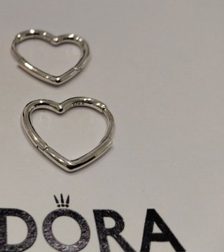 Pendientes Pandora Corazón Plata