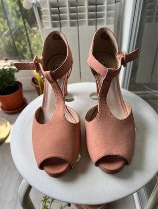 Sandalias Clarks Piel Rosa Palo Talla 40