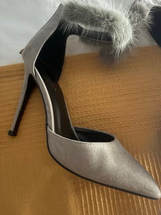 MAGNIFICO Zapato salón tacón gris claro talla 40