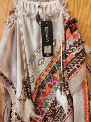 Vestido Boho Ibiza etnico, talla Única