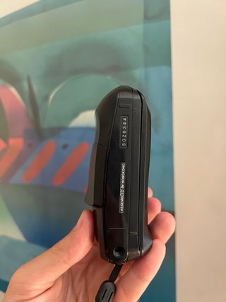 Olympus mju I cámara analógica negra