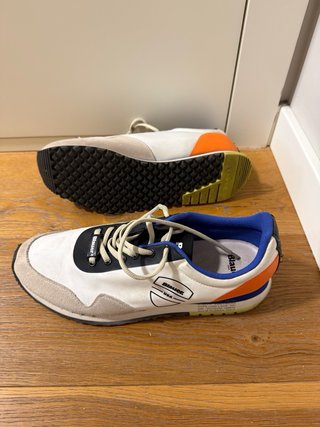 Zapatillas Blauer Blancas y Naranja Talla X