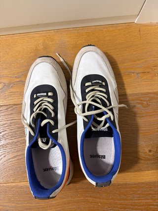 Zapatillas Blauer Blancas y Naranja Talla X