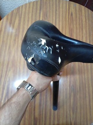 Tija de bicicleta con sillín de regalo