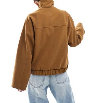 Chaqueta bomber ante marrón
