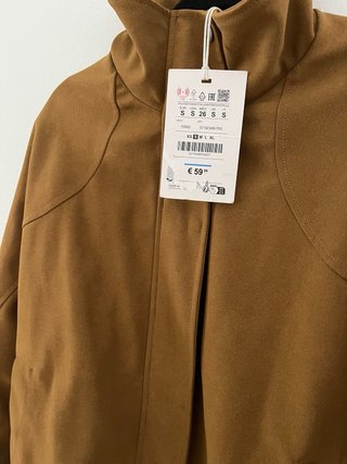 Chaqueta bomber ante marrón