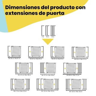 Valla de seguridad Safety 1st con extensión