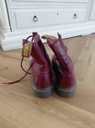 Botas Dr. Martens Rojo Vino Talla 41
