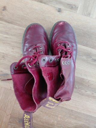 Botas Dr. Martens Rojo Vino Talla 41