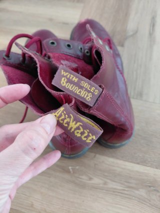 Botas Dr. Martens Rojo Vino Talla 41