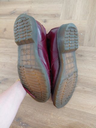 Botas Dr. Martens Rojo Vino Talla 41