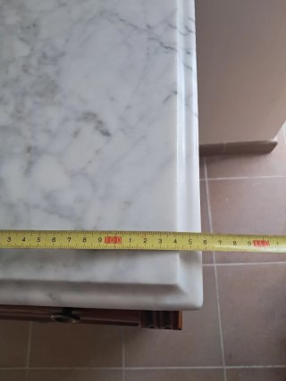 Cómoda Vintage Mármol y Madera Maciza