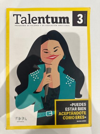 Talentum, 3 Secundaria programa de valores y de...