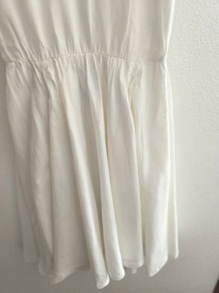 Vestido Zara Blanco Lino T M
