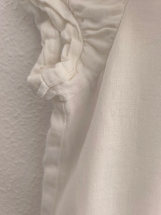 Vestido Zara Blanco Lino T M
