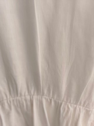 Vestido Zara Blanco Lino T M