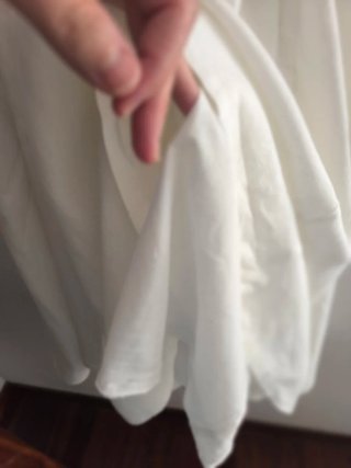 Vestido Zara Blanco Lino T M