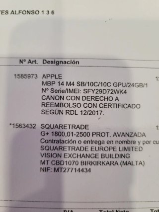 MacBook Pro Apple con garantía