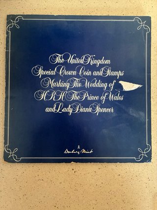 Boda Carlos y Diana 1981 - Sello, Sobre y Moneda
