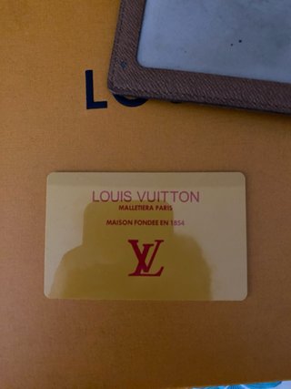 Portafogli Louis Vuitton marrone