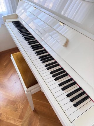 Piano Vertical YAMAHA M5J Blanco