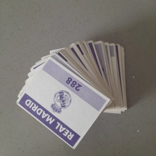 Lote 135 cromos coleccion del Real Madrid 1994-95