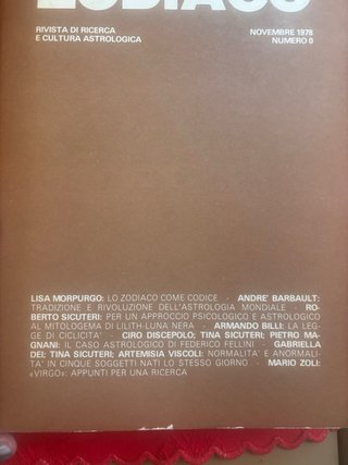 Rivista zodiaco del 1978 numero 0 Rarita’