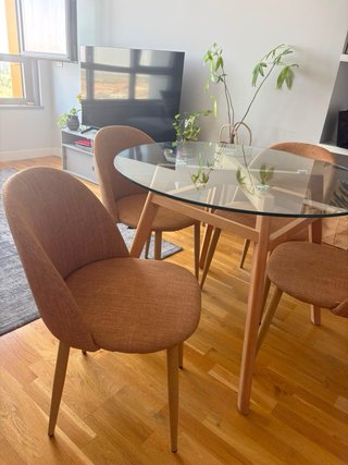 Pack 4 Sillas Comedor Vint Tela