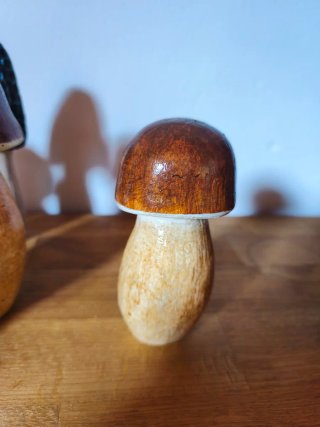 Setas Decorativas Madera Artesanal