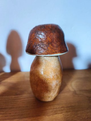 Setas Decorativas Madera Artesanal