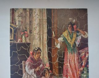 Puzzle madera antiguo gitanas