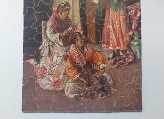 Puzzle madera antiguo gitanas