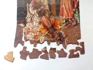 Puzzle madera antiguo gitanas