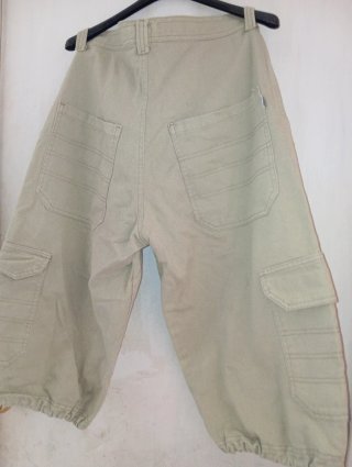 Pantalones Pirata Cargo Y2K/Skater Beige
